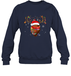 NFL Santa Hat American Football Reindeer Christmas Funny Sport Crewneck Sweatshirt