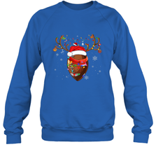 NFL Santa Hat American Football Reindeer Christmas Funny Sport Crewneck Sweatshirt Crewneck Sweatshirt - jonhlittlestore88