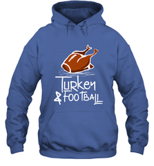 Turkey And Football Thanksgiving Day Football Fan Holiday Gift Hooded Sweatshirt Hooded Sweatshirt - jonhlittlestore88