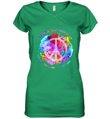 Woodstocks 50th Anniversary Peace Love tee Women's V-Neck T-Shirt Women's V-Neck T-Shirt - jonhlittlestore88