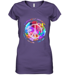 Woodstocks 50th Anniversary Peace Love tee Women's V-Neck T-Shirt Women's V-Neck T-Shirt - jonhlittlestore88