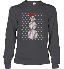 UGLY CHRISTMAS Baseball Snowman Holiday Santa Funny Men Gift Long Sleeve T-Shirt Long Sleeve T-Shirt - jonhlittlestore88