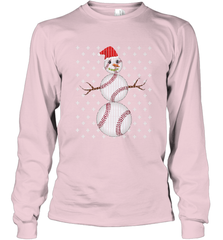 UGLY CHRISTMAS Baseball Snowman Holiday Santa Funny Men Gift Long Sleeve T-Shirt Long Sleeve T-Shirt - jonhlittlestore88