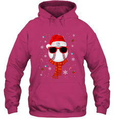 Toronto Blue Jays LogoChristmas Baseball Player Glasses Santa Hat Pajama Gift Hooded Sweatshirt Hooded Sweatshirt - jonhlittlestore88