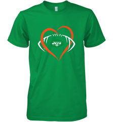 NFL New York Jets Heart Love Football Men's Premium T-Shirt Men's Premium T-Shirt - jonhlittlestore88