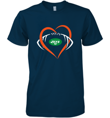 NFL New York Jets Heart Love Football Men's Premium T-Shirt Men's Premium T-Shirt - jonhlittlestore88