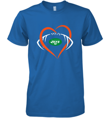 NFL New York Jets Heart Love Football Men's Premium T-Shirt Men's Premium T-Shirt - jonhlittlestore88
