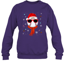 San Francisco Giants Logo Logo Christmas Baseball Player Glasses Santa Hat Pajama Gift Crewneck Sweatshirt Crewneck Sweatshirt - jonhlittlestore88