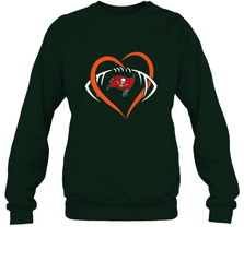 NFL Tampa Bay Buccaneers Heart Love Football Crewneck Sweatshirt Crewneck Sweatshirt - jonhlittlestore88