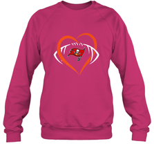 NFL Tampa Bay Buccaneers Heart Love Football Crewneck Sweatshirt Crewneck Sweatshirt - jonhlittlestore88