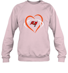 NFL Tampa Bay Buccaneers Heart Love Football Crewneck Sweatshirt Crewneck Sweatshirt - jonhlittlestore88