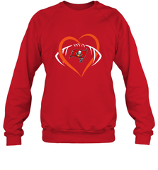 NFL Tampa Bay Buccaneers Heart Love Football Crewneck Sweatshirt Crewneck Sweatshirt - jonhlittlestore88