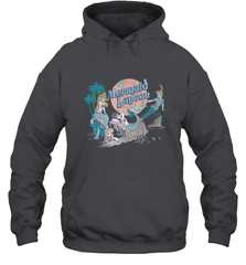 Disney Peter Pan Distressed Mermaid Lagoon Hooded Sweatshirt Hooded Sweatshirt - jonhlittlestore88