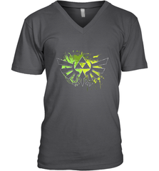 Legend Of Zelda Triforce Logo Paint Splatter Men's V-Neck Men's V-Neck - jonhlittlestore88