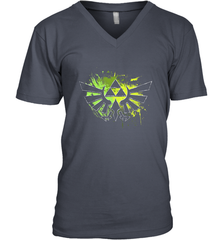 Legend Of Zelda Triforce Logo Paint Splatter Men's V-Neck Men's V-Neck - jonhlittlestore88