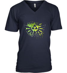 Legend Of Zelda Triforce Logo Paint Splatter Men's V-Neck Men's V-Neck - jonhlittlestore88