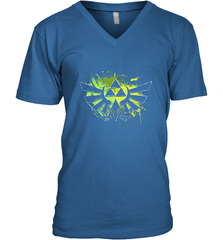 Legend Of Zelda Triforce Logo Paint Splatter Men's V-Neck Men's V-Neck - jonhlittlestore88