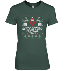 NFL Dear Santa Bring Me A New Football Team Christmas Sweater Women's Premium T-Shirt Women's Premium T-Shirt - jonhlittlestore88