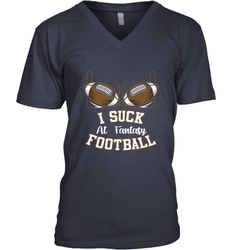 NFL i suck at fantasy football funny football christmas birthday Men's V-Neck