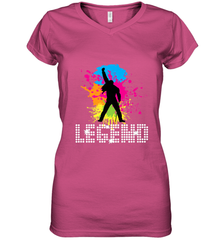 Legends Live Forever Rock Star Music Tees Women's V-Neck T-Shirt Women's V-Neck T-Shirt - jonhlittlestore88