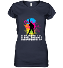 Legends Live Forever Rock Star Music Tees Women's V-Neck T-Shirt Women's V-Neck T-Shirt - jonhlittlestore88