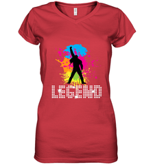 Legends Live Forever Rock Star Music Tees Women's V-Neck T-Shirt Women's V-Neck T-Shirt - jonhlittlestore88
