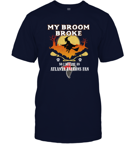 Broom Broke So I Became An Atlanta Falcons Fan  NFL Halloween Costume Men's T-Shirt