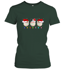 Three Baseball Balls Christmas Gift Santa Xmas lights Snow Women's T-Shirt Women's T-Shirt - jonhlittlestore88