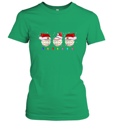 Three Baseball Balls Christmas Gift Santa Xmas lights Snow Women's T-Shirt Women's T-Shirt - jonhlittlestore88