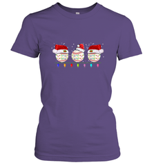 Three Baseball Balls Christmas Gift Santa Xmas lights Snow Women's T-Shirt Women's T-Shirt - jonhlittlestore88
