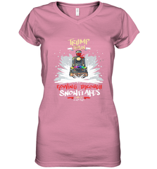 Trump Train 2020 Plow snowflakes Christmas Women's V-Neck T-Shirt Women's V-Neck T-Shirt - jonhlittlestore88