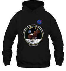 NASA Apollo 11 Moon Landing Hooded Sweatshirt Hooded Sweatshirt - jonhlittlestore88