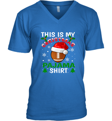 NFL This Is My Football Christmas Pajama Gift Football Lover Men's V-Neck Men's V-Neck - jonhlittlestore88