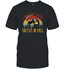 Vintage I Hope They Serve Tacos In Hell Halloween Costume Men's T-Shirt Men's T-Shirt - jonhlittlestore88