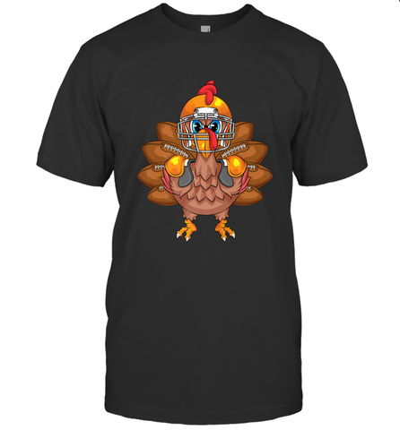 Cool Turkey Football Feathers Funny Thanksgiving Sports Gift Men's T-Shirt Men's T-Shirt / Black / S Men's T-Shirt - jonhlittlestore88