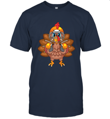 Cool Turkey Football Feathers Funny Thanksgiving Sports Gift Men's T-Shirt Men's T-Shirt - jonhlittlestore88