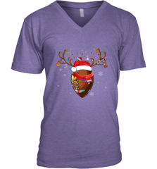 NFL Santa Hat American Football Reindeer Christmas Funny Sport Men's V-Neck Men's V-Neck - jonhlittlestore88
