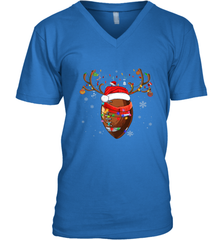 NFL Santa Hat American Football Reindeer Christmas Funny Sport Men's V-Neck Men's V-Neck - jonhlittlestore88