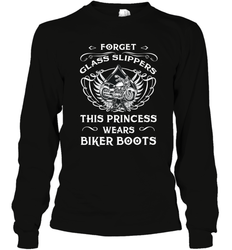 Forget glass slippers this princess wears biker boots Long Sleeve T-Shirt