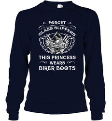 Forget glass slippers this princess wears biker boots Long Sleeve T-Shirt