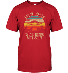 Retro Vintage Get In Loser We're Doing Butt Stuff Alien UFO Men's T-Shirt Men's T-Shirt - jonhlittlestore88