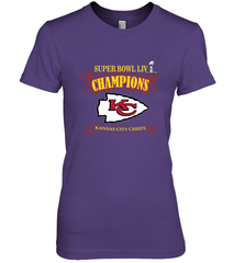 NFL Kansas City Chiefs Pro Line by Fanatics Super Bowl LIV Champions Women's Premium T-Shirt Women's Premium T-Shirt - jonhlittlestore88