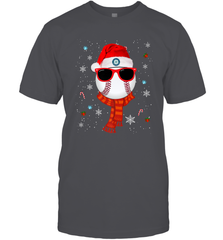 Seattle Mariners Logo Christmas Baseball Player Glasses Santa Hat Pajama Gift Men's T-Shirt Men's T-Shirt - jonhlittlestore88