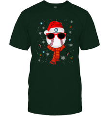 Seattle Mariners Logo Christmas Baseball Player Glasses Santa Hat Pajama Gift Men's T-Shirt Men's T-Shirt - jonhlittlestore88