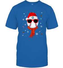 Seattle Mariners Logo Christmas Baseball Player Glasses Santa Hat Pajama Gift Men's T-Shirt Men's T-Shirt - jonhlittlestore88