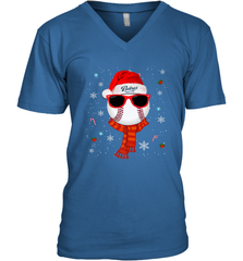 San Diego Padres Logo Christmas Baseball Player Glasses Santa Hat Pajama Gift Men's V-Neck Men's V-Neck - jonhlittlestore88