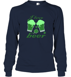 I love beer Lucky st patricks day shirt Long Sleeve T-Shirt