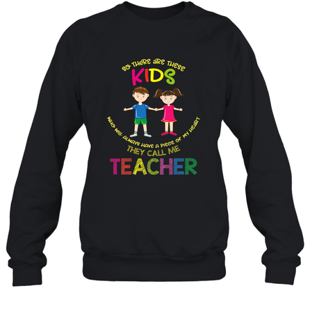 They Call Me Teacher School Kids Fun Appreciation Crewneck Sweatshirt Crewneck Sweatshirt / Black / S Crewneck Sweatshirt - jonhlittlestore88