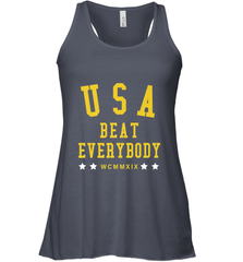 USA Beat Everybody Shirt _ USA Beat Everybody Women's Racerback Tank Women's Racerback Tank - jonhlittlestore88