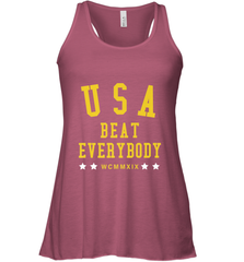 USA Beat Everybody Shirt _ USA Beat Everybody Women's Racerback Tank Women's Racerback Tank - jonhlittlestore88